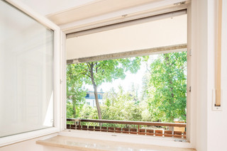 Vue sur le jardin de la chambre ouest