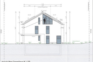 Ansicht West Doppelhaus