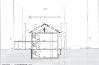 Cross section of single family home