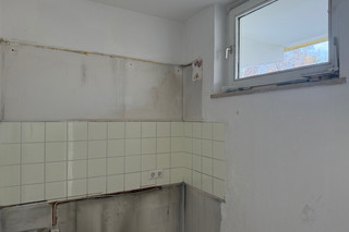 Kitchen with skylight