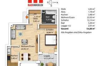 Grundriss möbliert