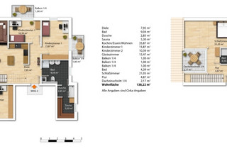 Plano de planta del apartamento 4