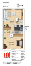 Apartamento loft 1 (estudio)