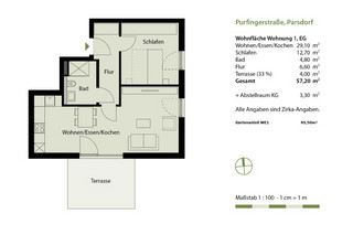 Plan d'étage WE1 avec jardin