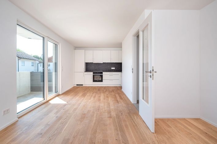 Immeuble neuf prêt à emménager : Appartement 2 pièces avec balcon, cuisine équipée, parking souterrain et ascenseur - Unité 5
