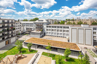 Nuevo edificio residencial Sendling, vista al patio