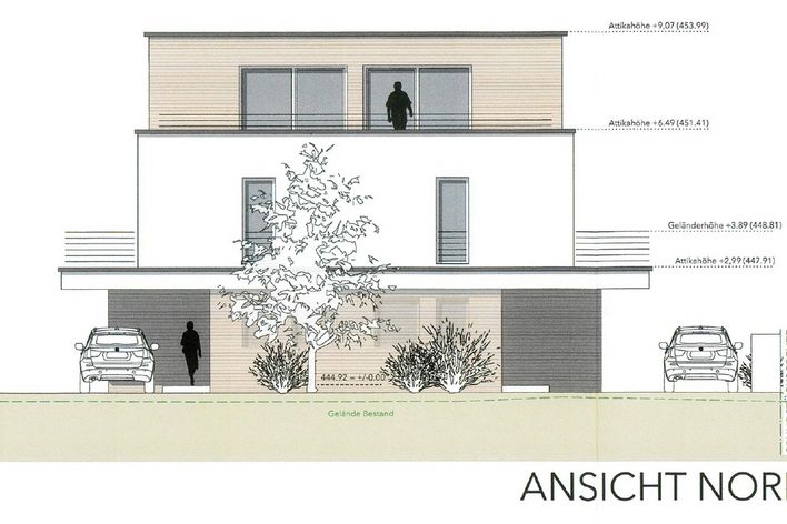 ¡Excelente ubicación en Freising! Solar edificable soleado con permiso de construcción para un DH!