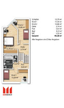 Floor plan Sleeping Bathing Pestalozzi