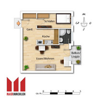 Floor plan furnished