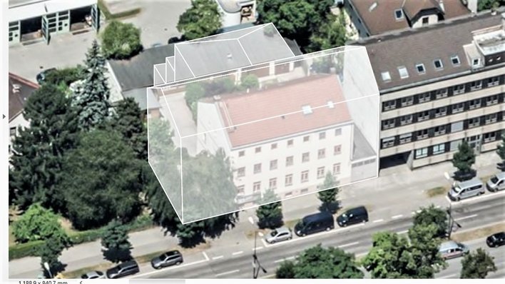 Decisión preliminar para nuevo edificio! Parcela para un edificio residencial y comercial con TG